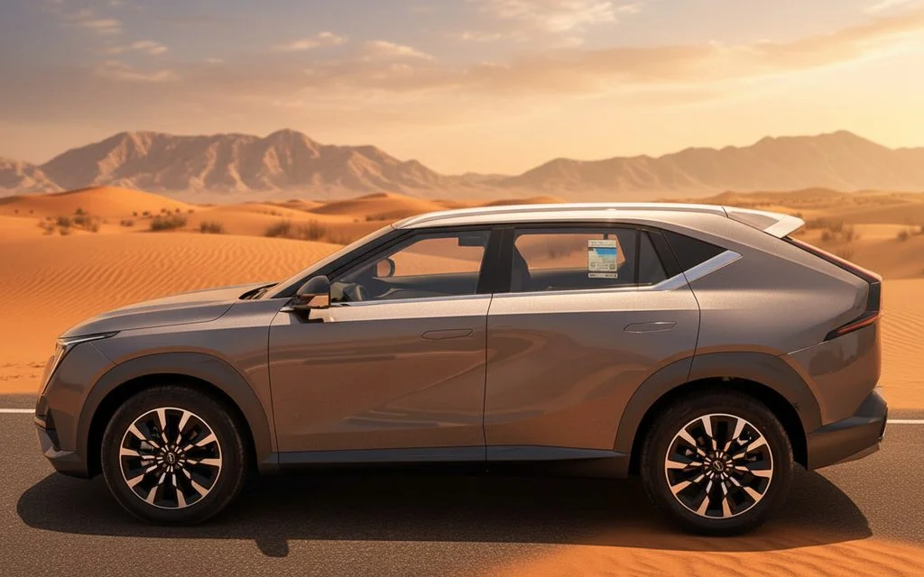 Gac Emkoo 2024 Grey side profile – rental in Dubai