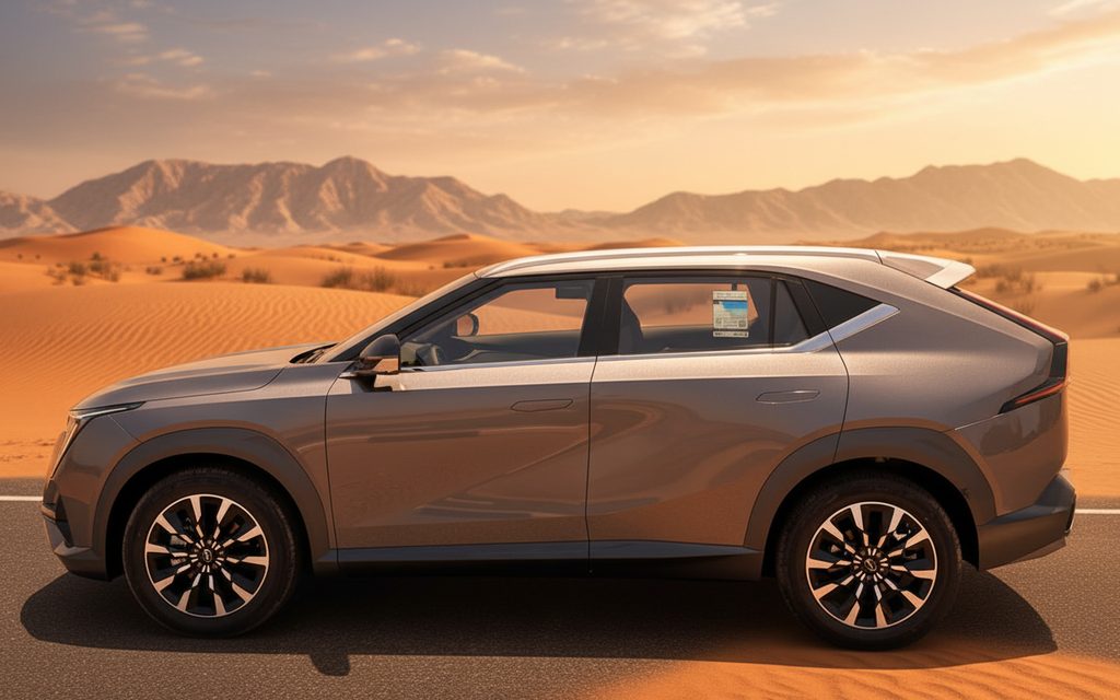 Gac Emkoo 2024 Grey side profile – rental in Dubai