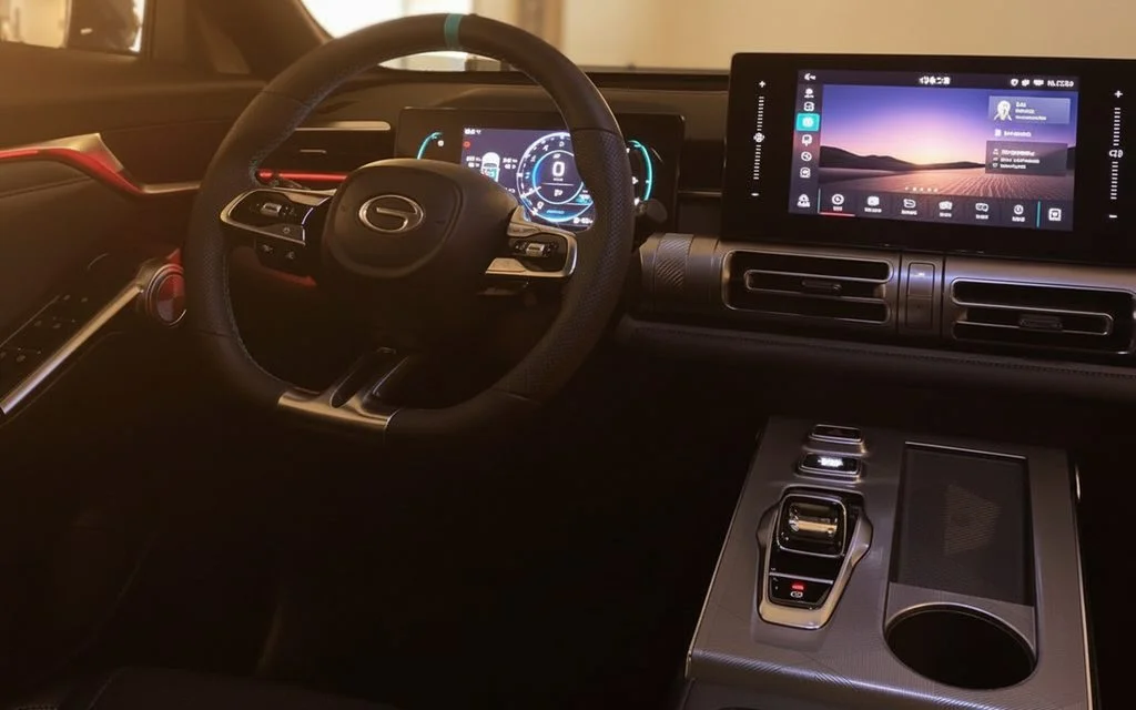 Gac Emkoo 2024 interior view showing trim – rental in Dubai