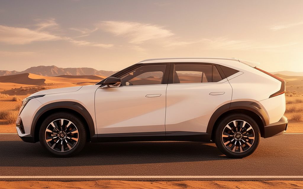 Gac Emkoo 2024 White side profile – rental in Dubai