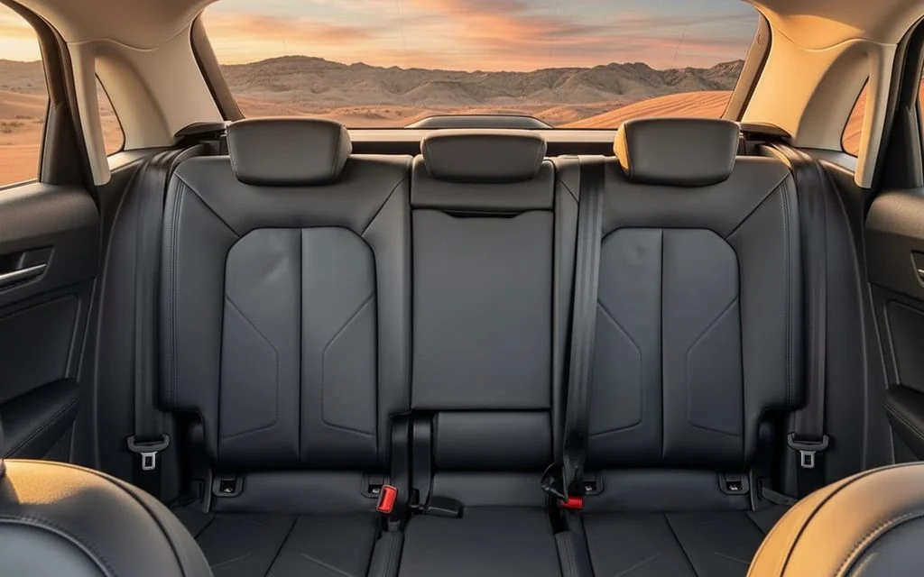 Audi Q3 2024 leather seats and cabin – rental in Dubai