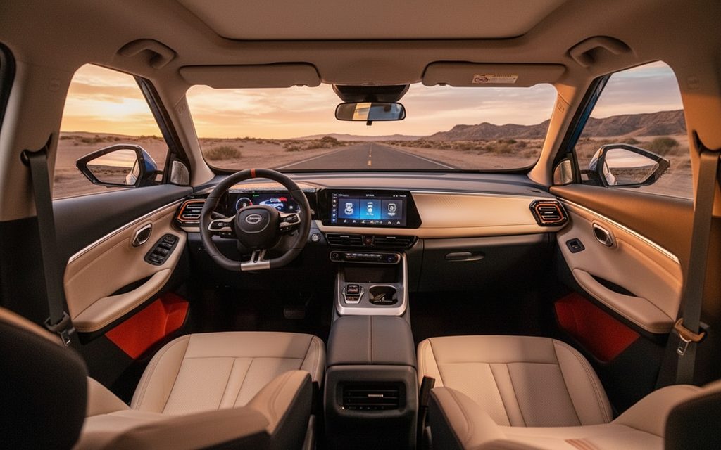 Gac Gs3 2025 interior view showing trim – rental in Dubai