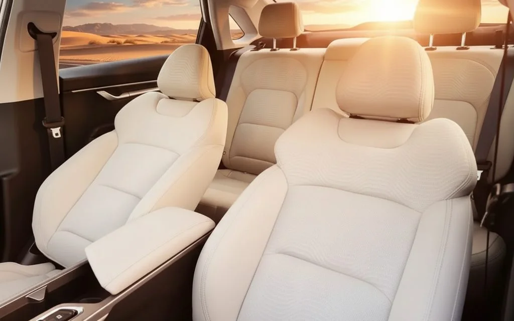 Geely Emgrand 2026 leather seats and cabin – rental in Dubai