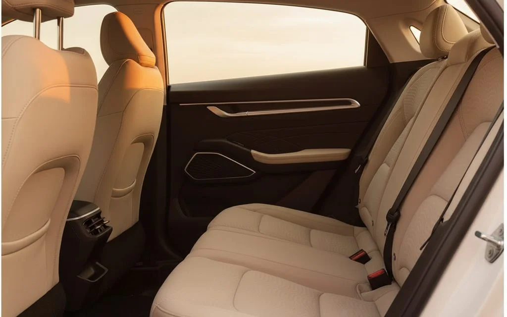 Geely Emgrand 2025 leather seats and cabin – rental in Dubai