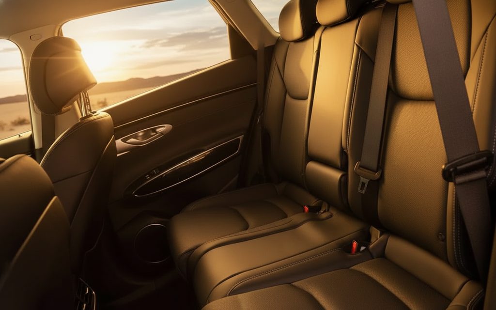 Genesis Gv70 2022 leather seats and cabin – rental in Dubai