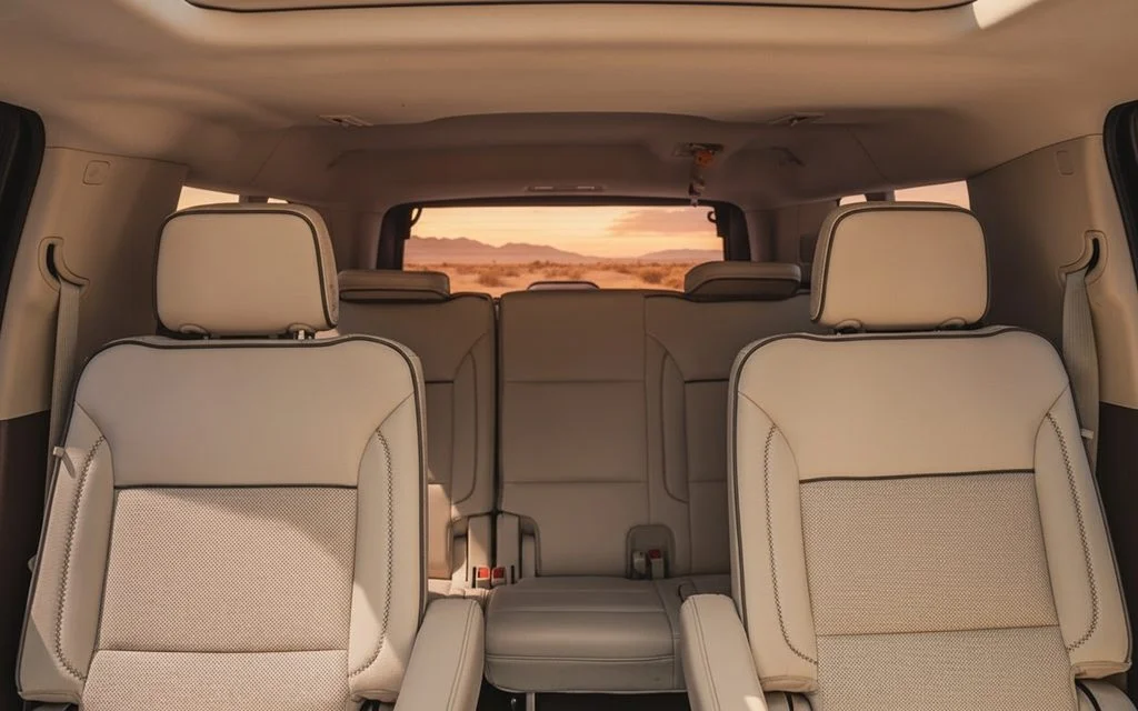 Gmc Yukon 2022 leather seats and cabin – rental in Dubai