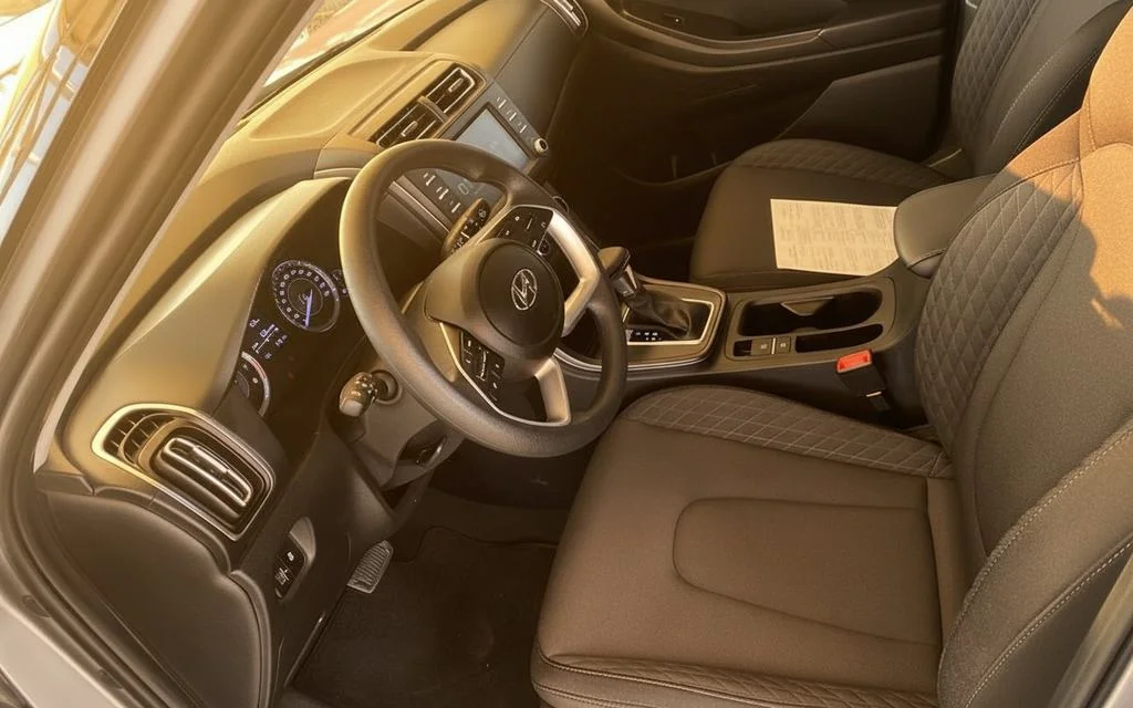 Hyundai Creta 2024 interior view showing trim – rental in Dubai