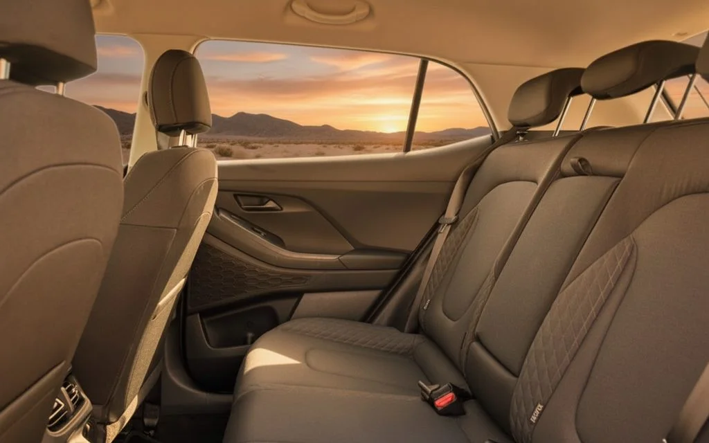 Hyundai Creta 2023 leather seats and cabin – rental in Dubai