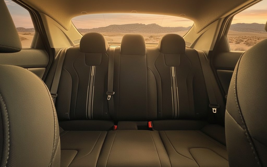 Hyundai Elantra 2021 leather seats and cabin – rental in Dubai