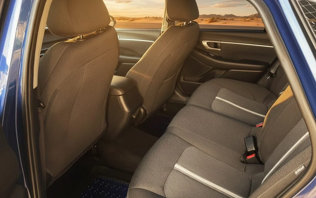 Hyundai Sonata 2021 leather seats and cabin – rental in Dubai