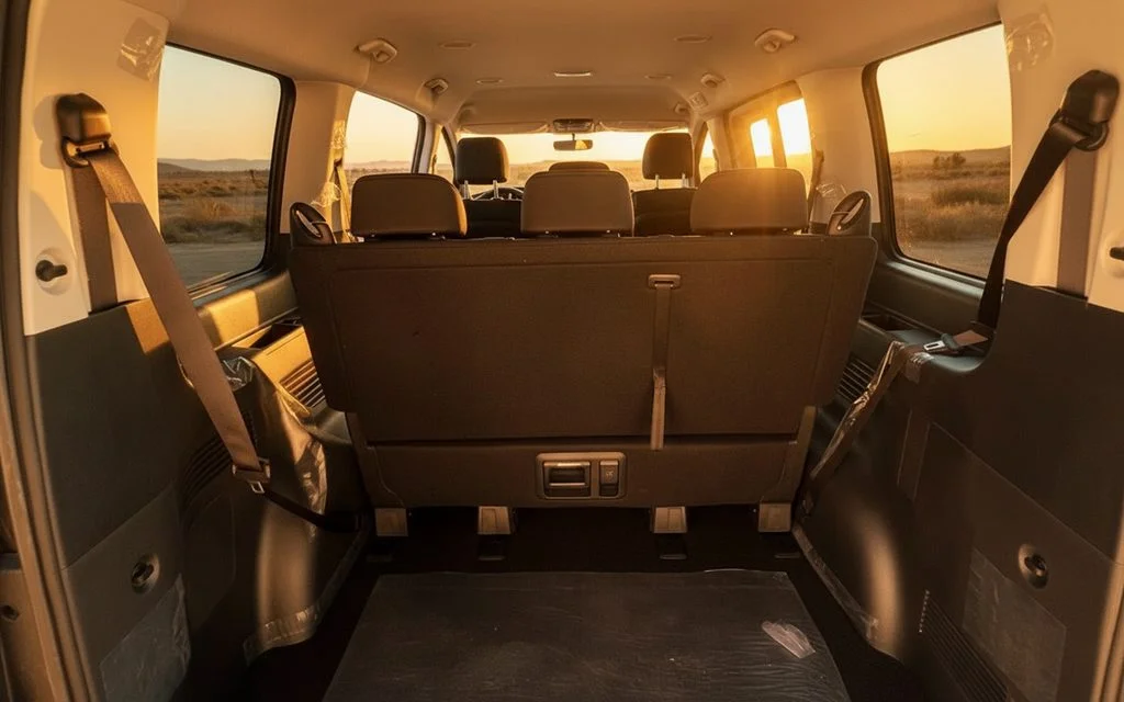 Hyundai Staria 2024 interior view showing trim – rental in Dubai