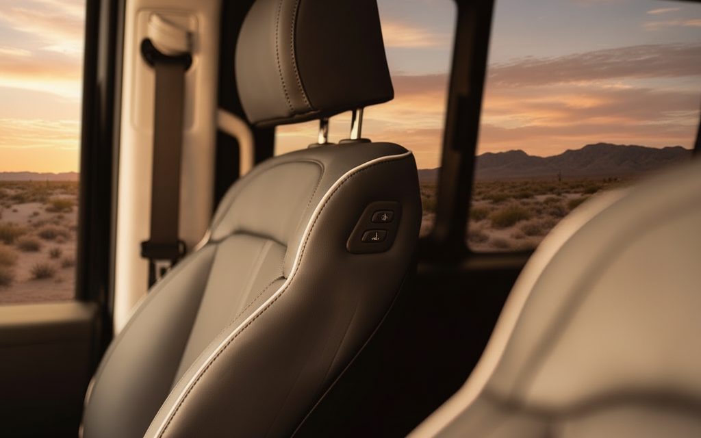 Hyundai Staria 2024 leather seats and cabin – rental in Dubai