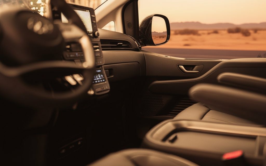 Hyundai Staria 2024 interior view showing trim – rental in Dubai