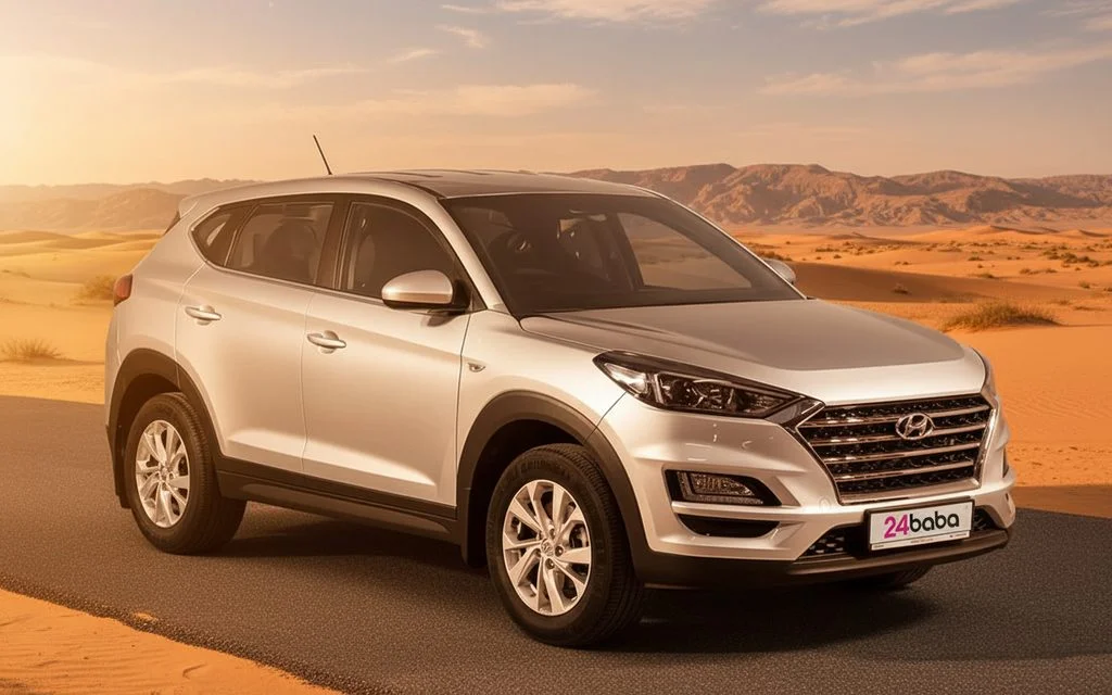 Hyundai Tucson 2020 Grey front view with headlights