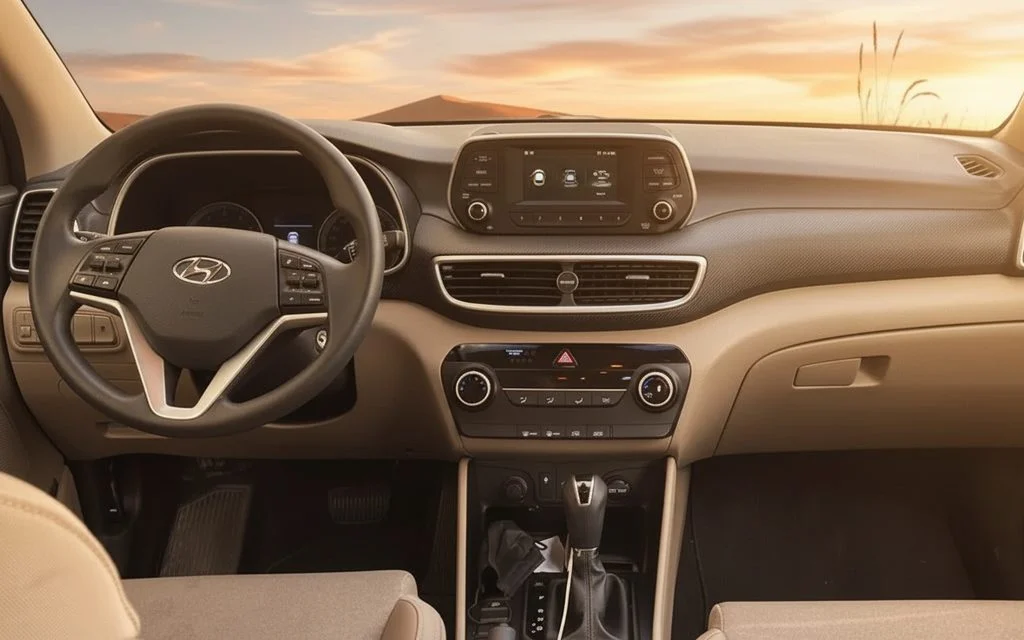 Hyundai Tucson 2020 interior view showing trim