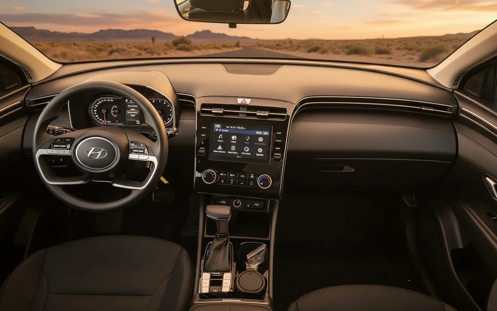 Hyundai Tucson 2022 interior view showing trim