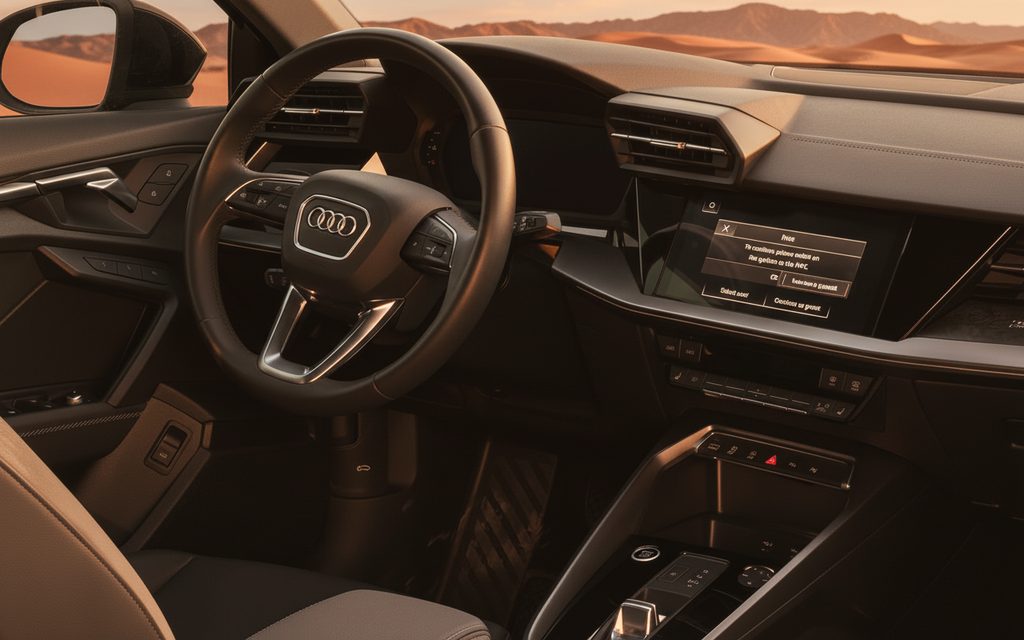 Audi A3 2023 interior view showing trim