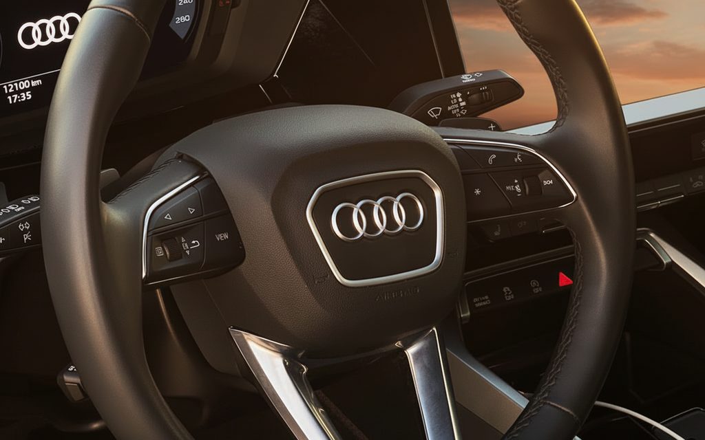 Audi A3 2023 interior view showing trim