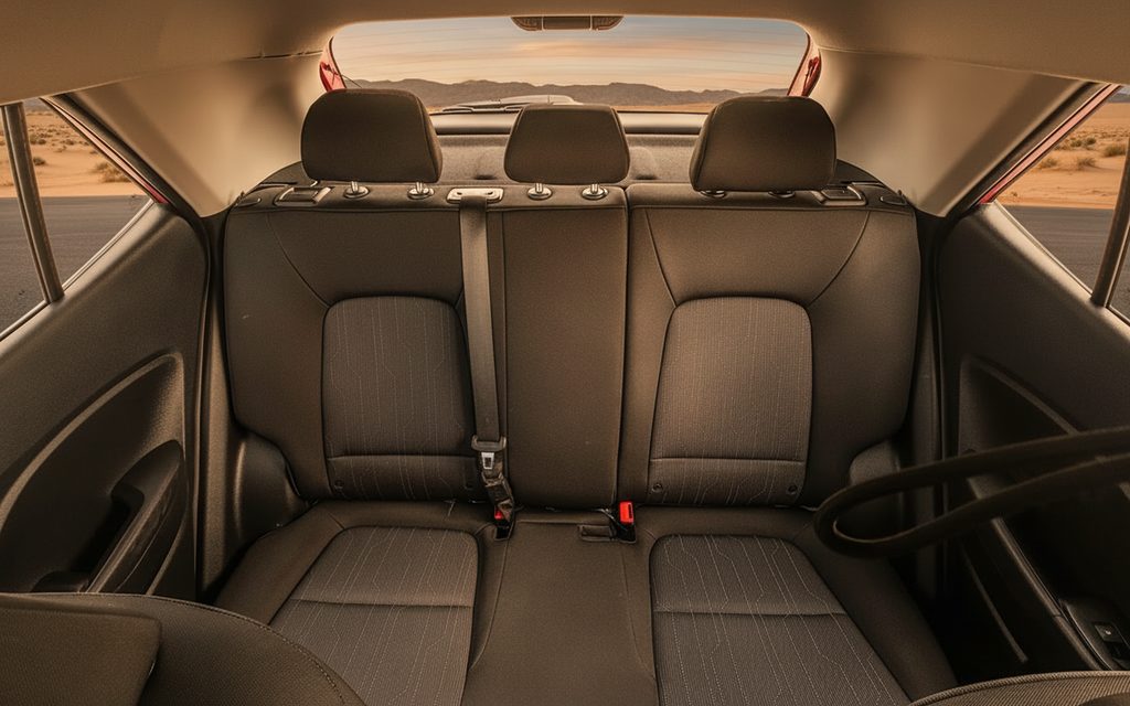 Hyundai Venue 2021 leather seats and cabin – rental in Dubai
