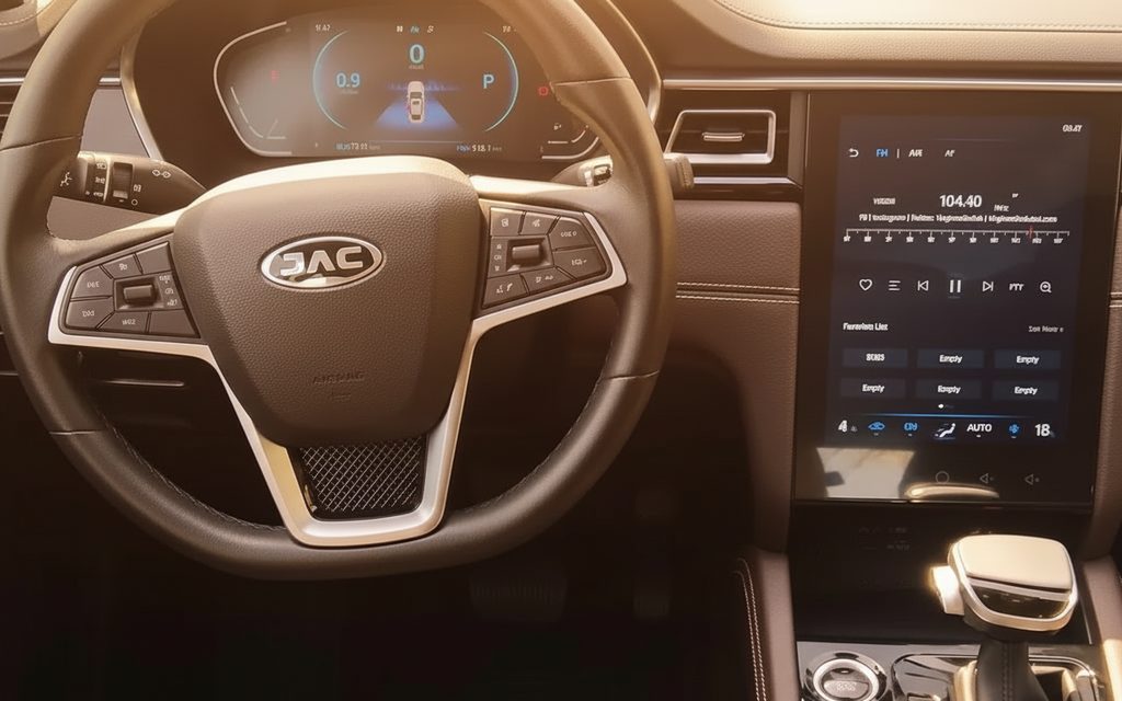 Jac J7 2023 interior view showing trim – rental in Dubai