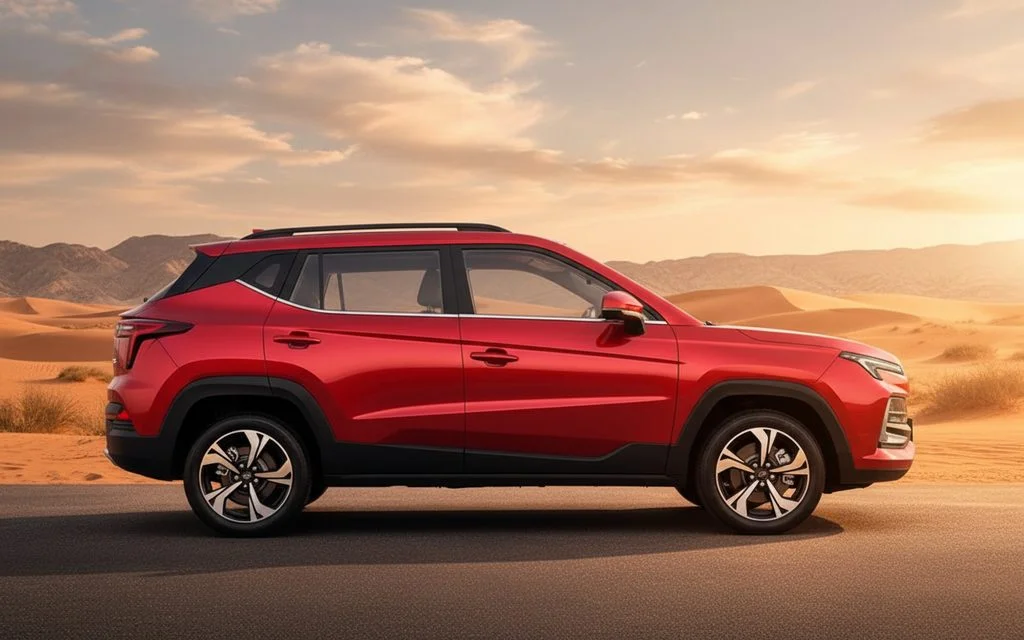 Jac Js4 2024 Blue side profile – rental in Dubai