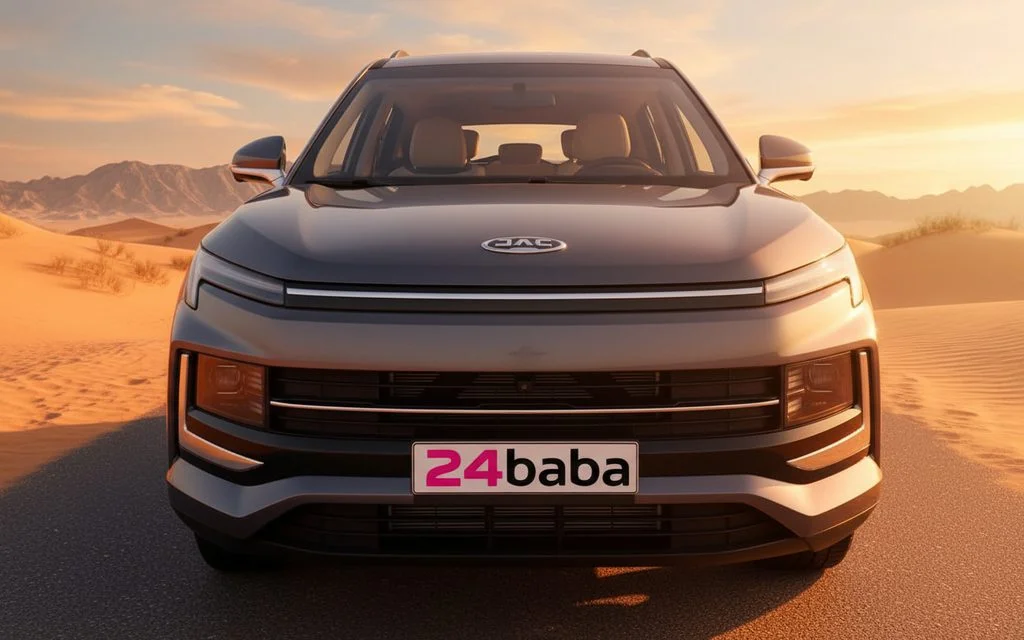 Jac Js4 2023 Grey front view with headlights – rental in Dubai