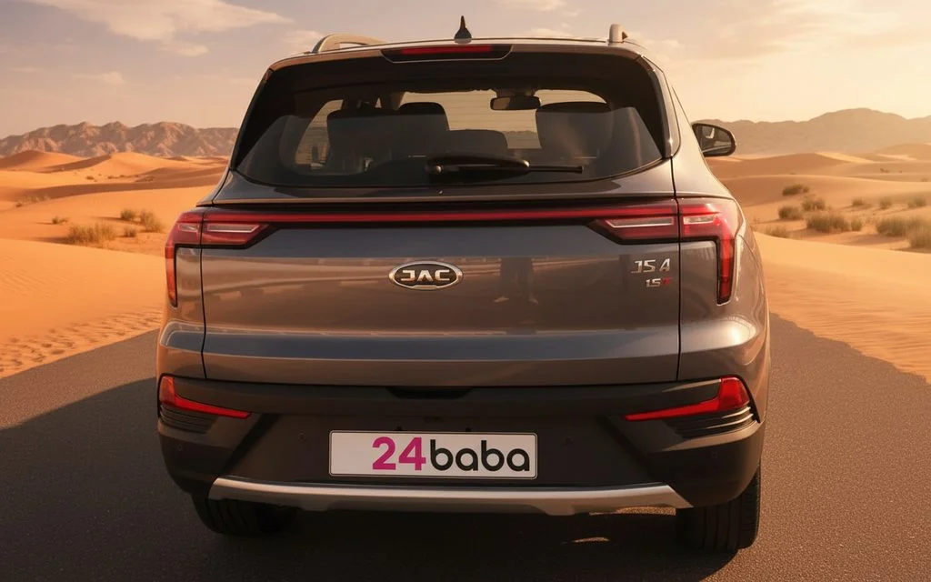 Jac Js4 2023 Grey rear view showing taillights – rental in Dubai