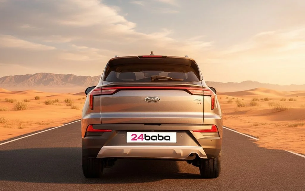 Jac Js4 2023 Grey rear view showing taillights – rental in Dubai