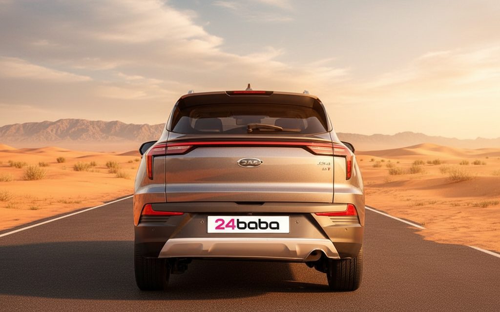 Jac Js4 2023 Grey rear view showing taillights – rental in Dubai