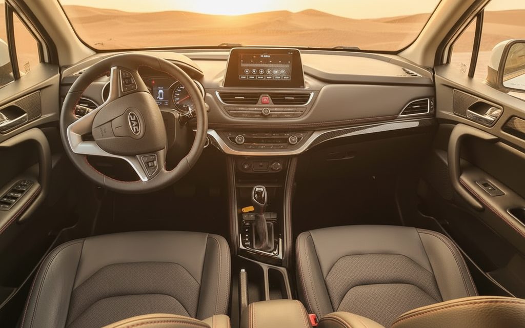 Jac S3 2023 interior view showing trim – rental in Dubai