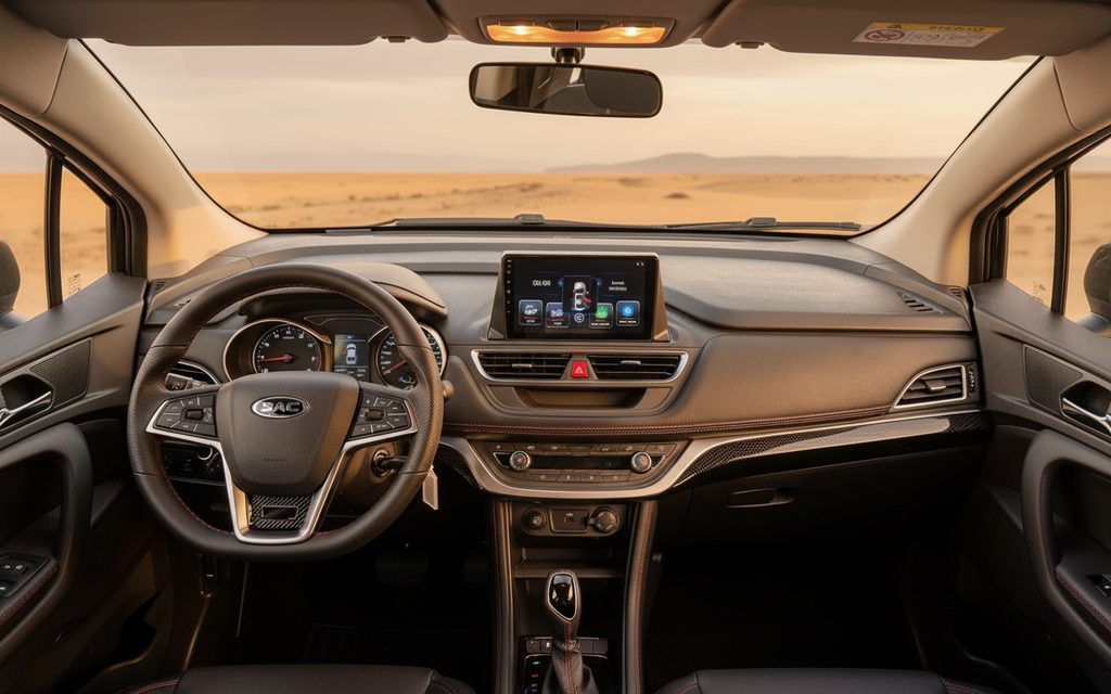 Jac S3 2025 interior view showing trim – rental in Dubai