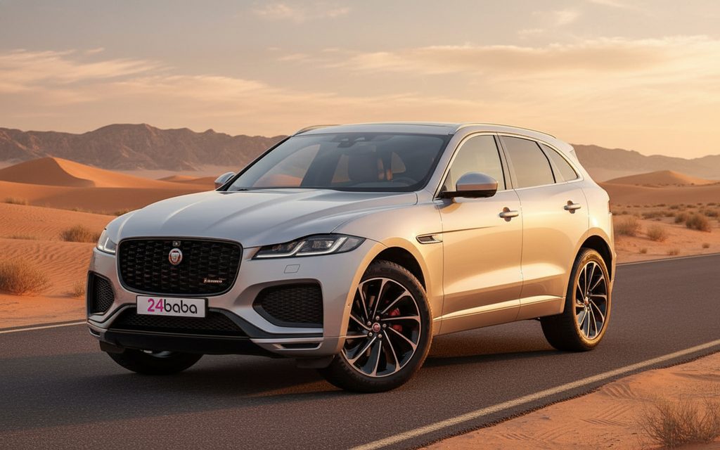 Jaguar E Pace 2021 Silver cover image – rental in Dubai