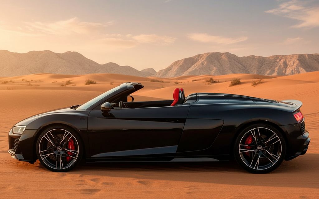 Audi R8 2024 Black side profile