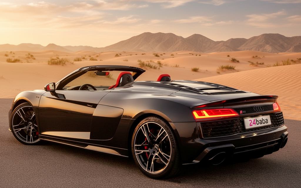 Audi R8 2024 Black side profile