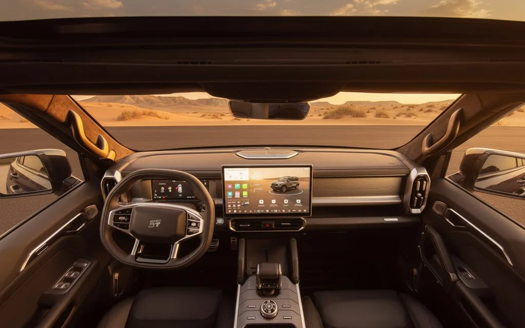 Jetour T2 2024 interior view showing trim – rental in Dubai