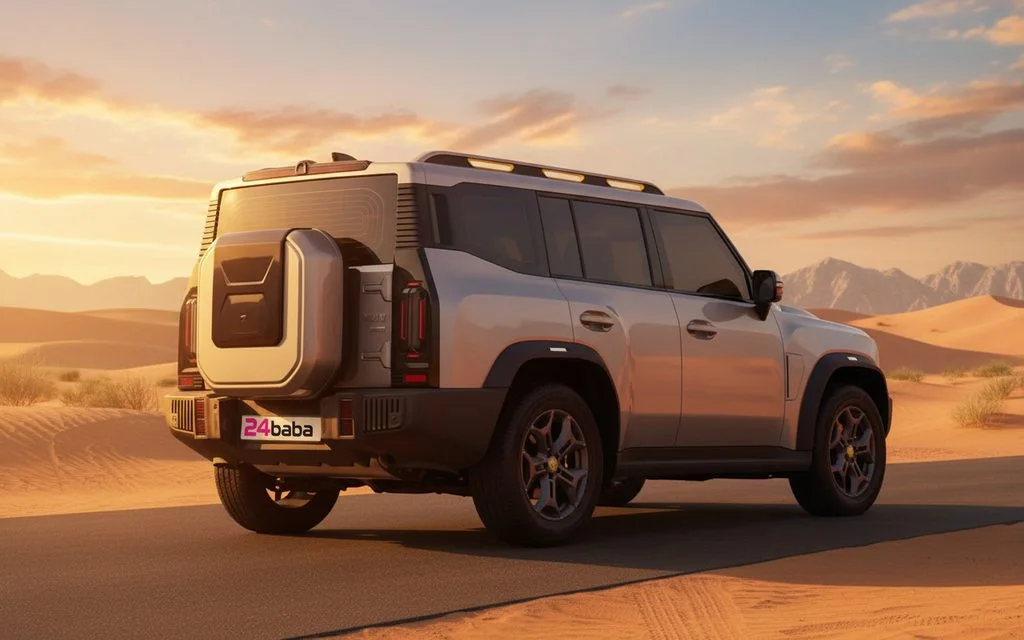 Jetour T2 2024 Silver side profile – rental in Dubai