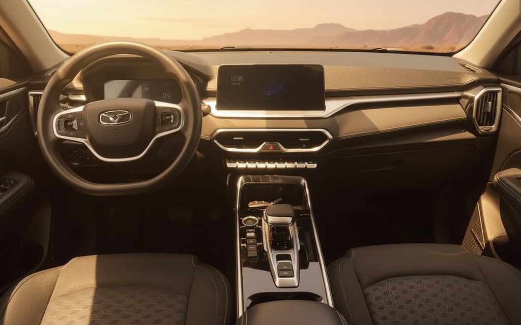 Kaiyi X3 2024 dashboard and infotainment – rental in Dubai