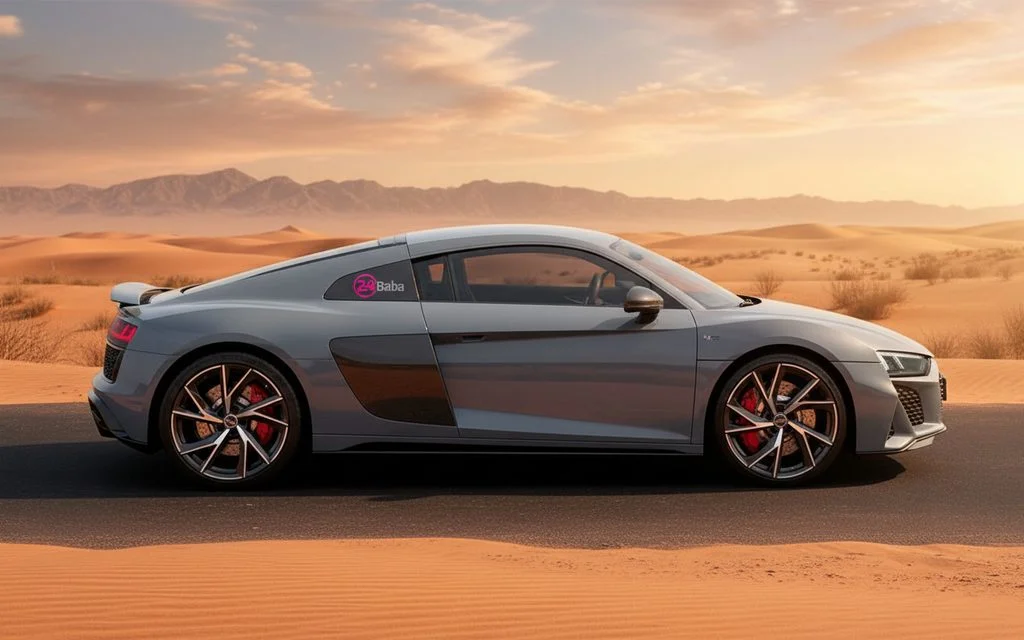 Audi R8 2022 Blue side profile