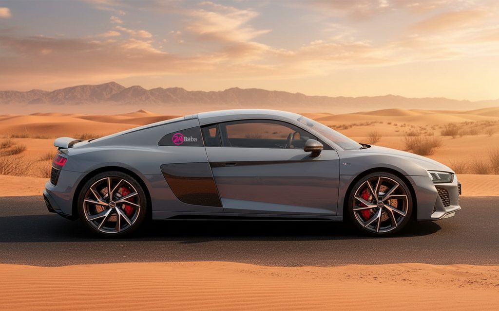 Audi R8 2022 Blue side profile