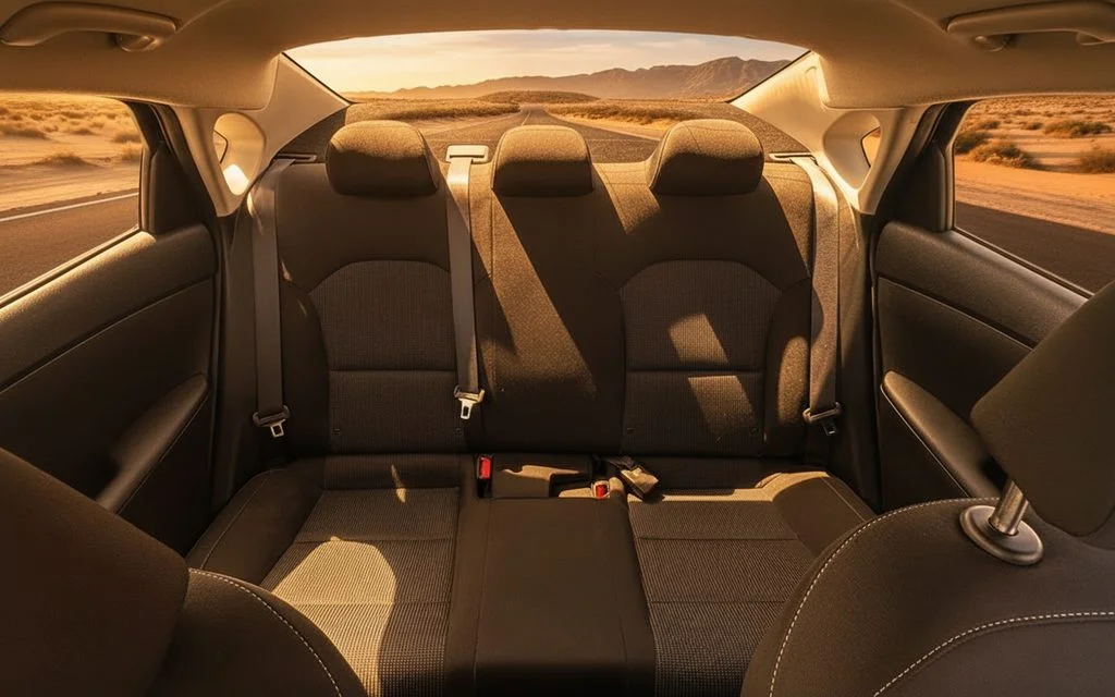 Kia Forte 2021 leather seats and cabin – rental in Dubai