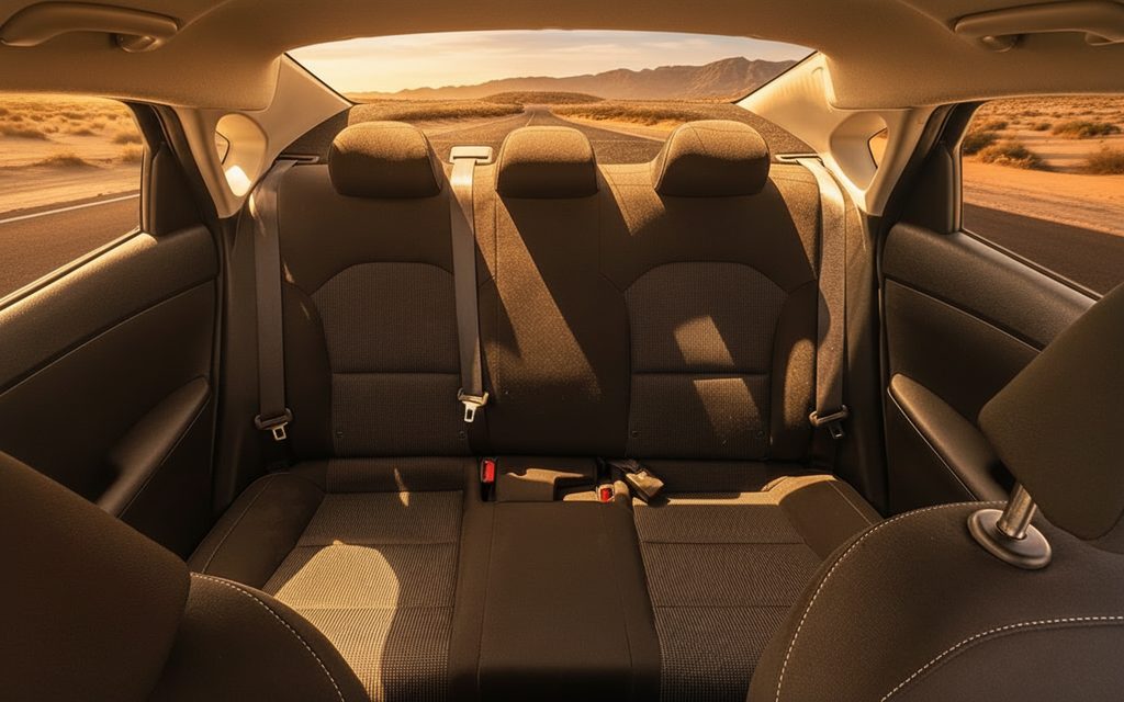 Kia Forte 2021 leather seats and cabin – rental in Dubai