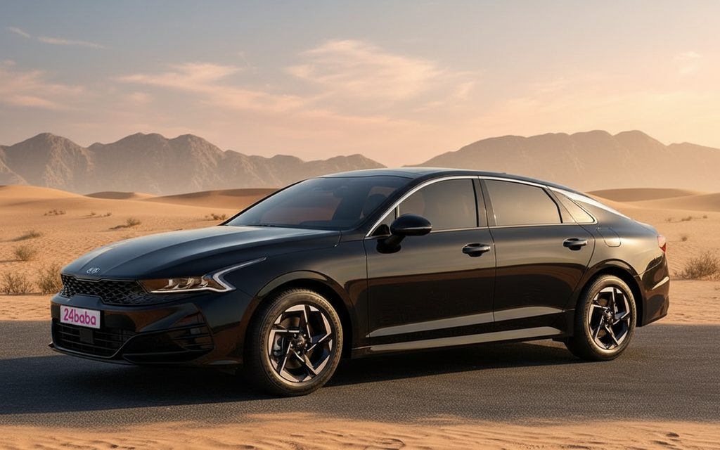 Kia K5 2024 Black side profile