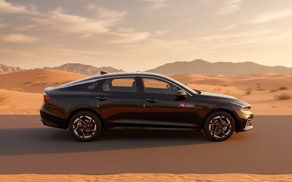 Kia K5 2025 Black side profile