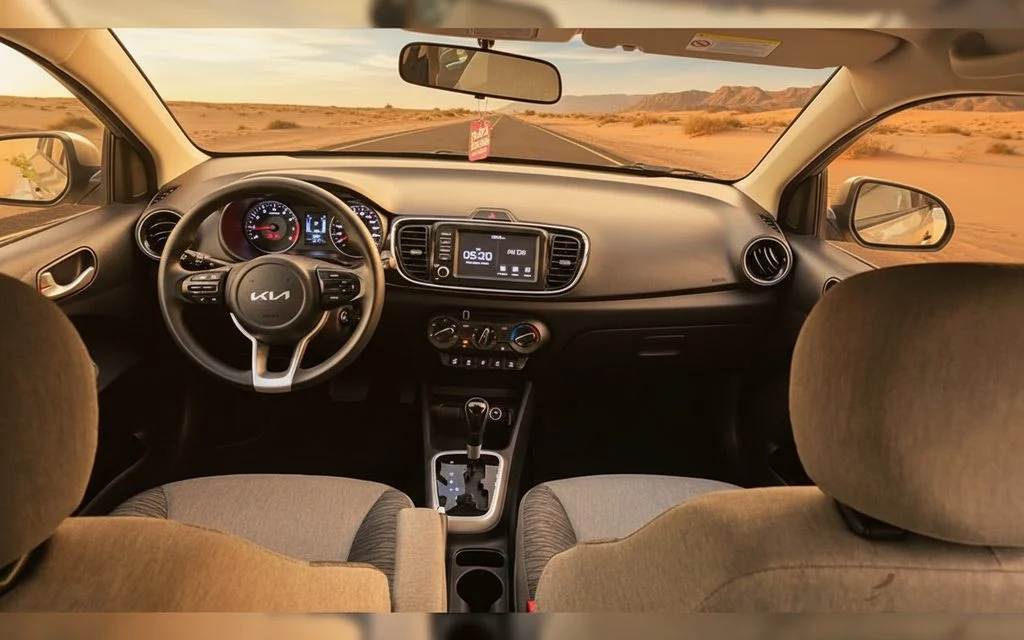 Kia Pegas 2025 dashboard and infotainment