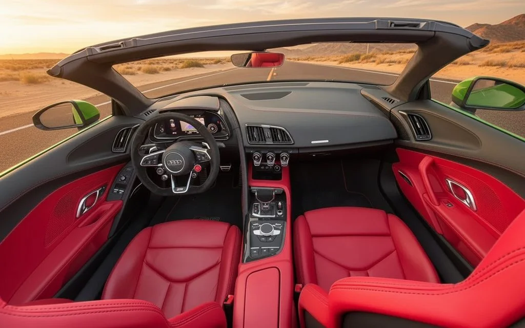 Audi R8 2022 interior view showing trim