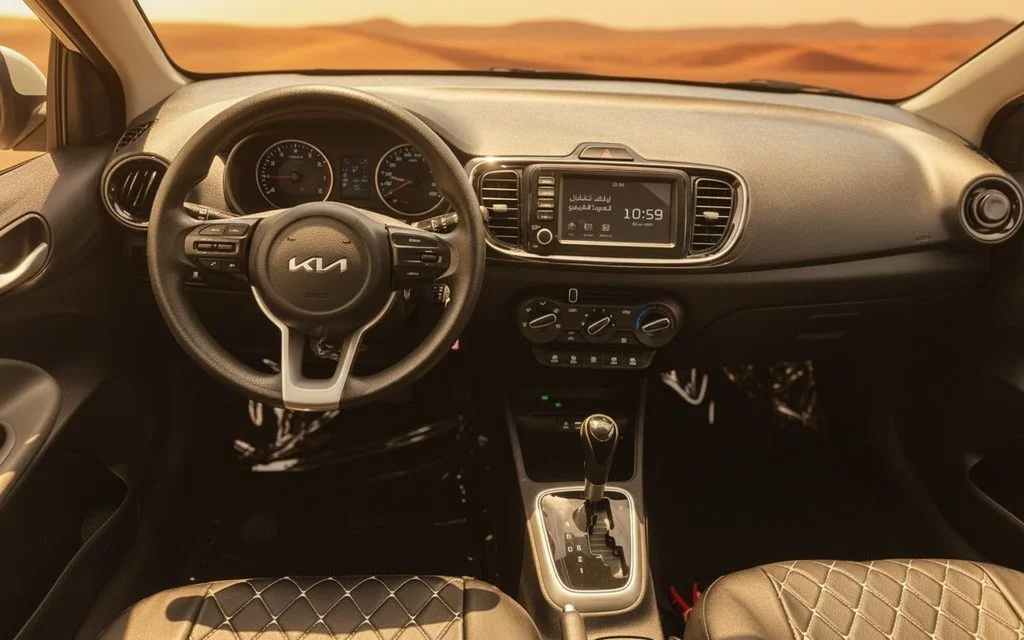 Kia Pegas 2024 dashboard and infotainment