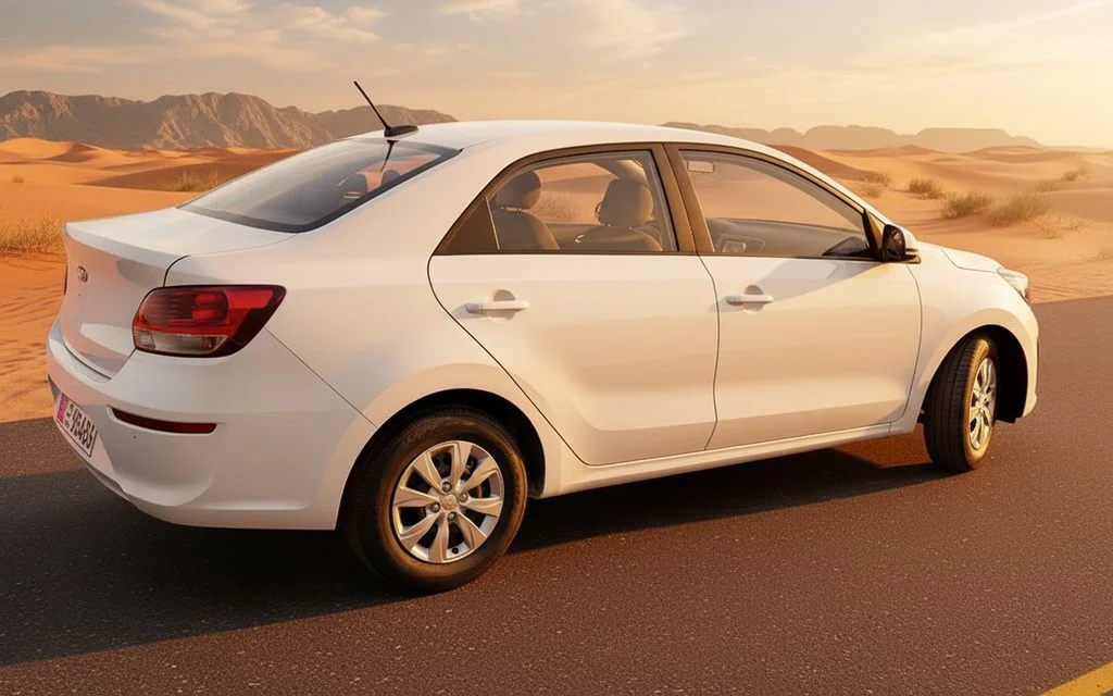 Kia Pegas 2026 White side profile