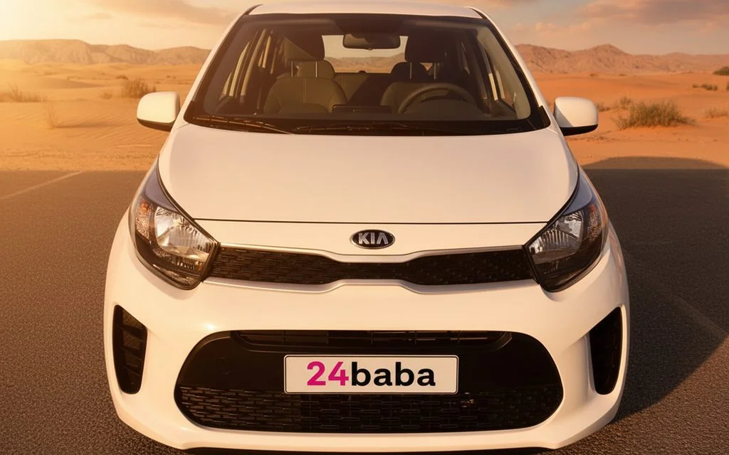 Kia Picanto 2020 White front view with headlights