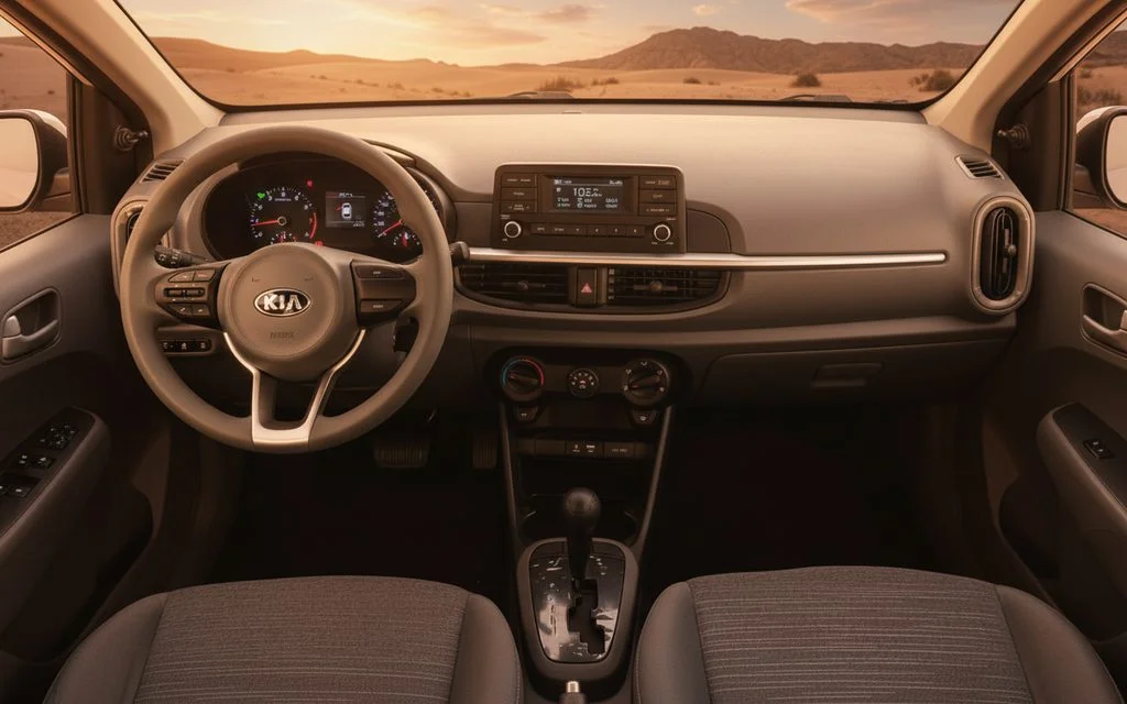 Kia Picanto 2020 interior view showing trim