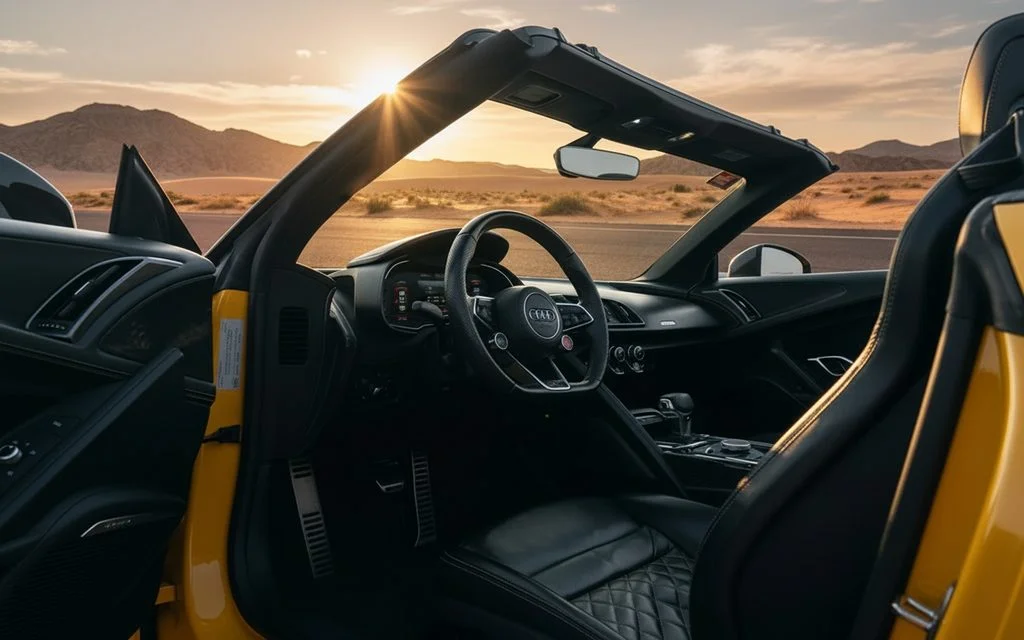 Audi R8 2021 interior view showing trim
